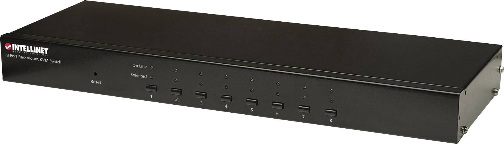 Intellinet 8 ports KVM changeover switch VGA USB, PS/2 1600 x 900 p