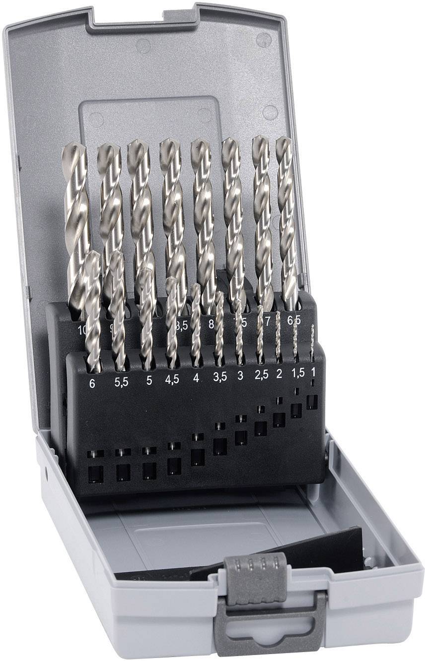 Alpen 102219100 HSS-E Metal twist drill bit set 19-piece 1 mm, 1.5 mm, 2 mm, 2.5 mm, 3 mm, 3.5 mm, 4 mm, 4.5 mm, 5 mm, 5