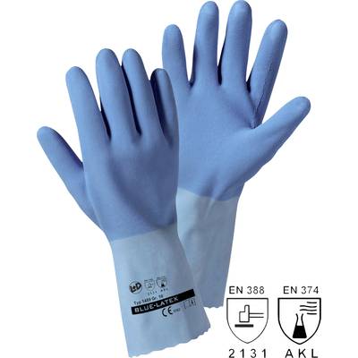L+D blauw latex 1489-M Natural rubber Protective glove Size (gloves): 8, M  CAT III 1 Pair