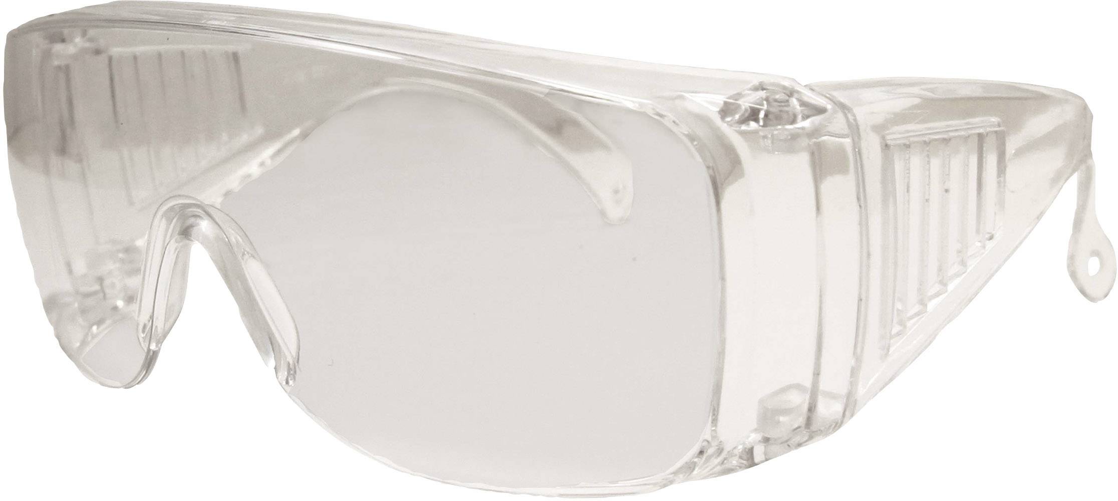 A clear safety spectacles for eye protection. Ideal for laboratory work or work in hazardous environments.