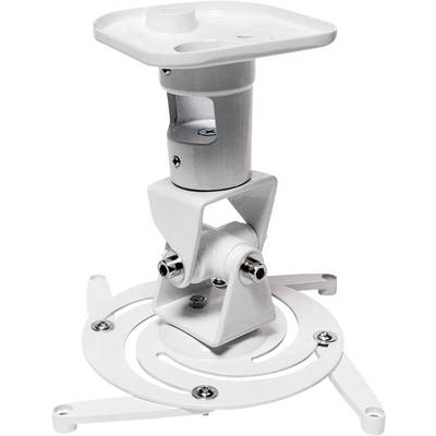 LogiLink BP0003 Projector ceiling mount Tiltable, Rotatable Max. distance to floor/ceiling: 22 cm  White