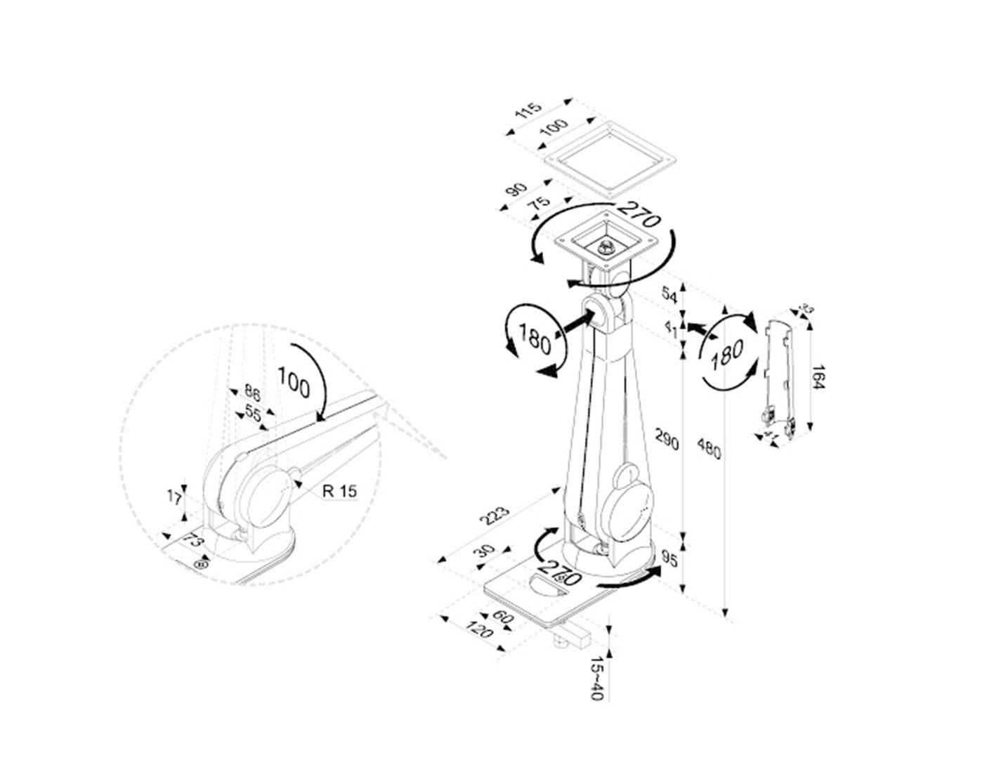 LCD/TFT desk mount-2