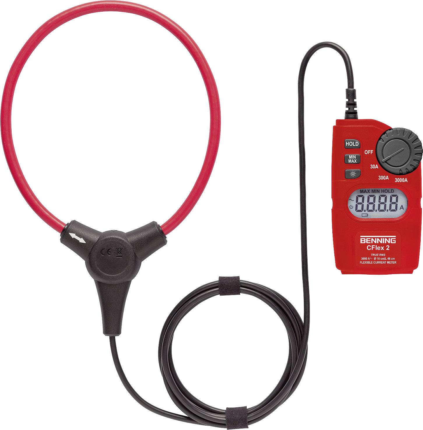 Benning CFlex 2 Clamp meter Digital CAT IV 600 V Display (counts): 3000