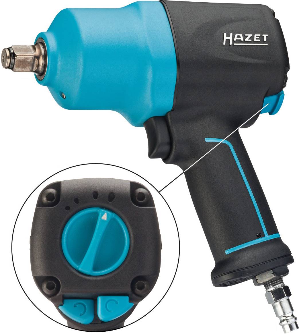 Hazet 9012EL-SPC 9012EL-SPC Pneumatic impact driver Tool holder: 1/2 (12.5 mm) male square Torque (max.): 1054 Nm