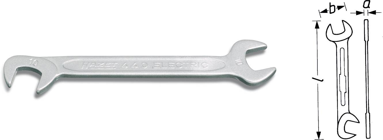 Hazet 440-7 Double-ended open ring spanner Spanner size (metric) 7 mm