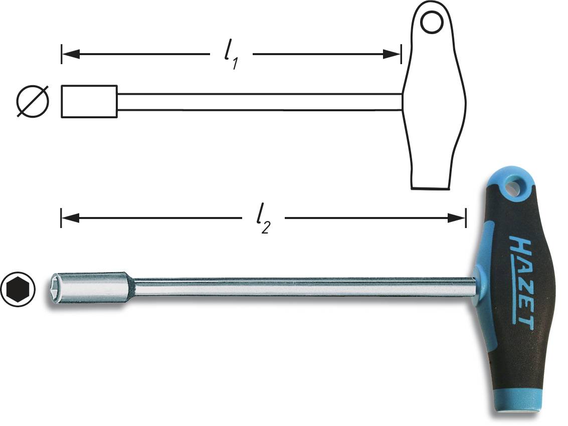 Hazet Hazet Workshop Socket Wrench Spanner Size Metric 12 Mm Blade
