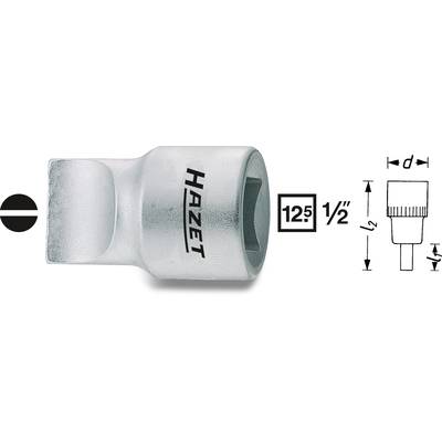 Hazet socket insert, 1/2 inch size, with dimensions and logo depicted on the side.
