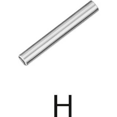 A silver cylinder, shown at an angle, with the letter 'H' above it.