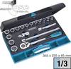 Hazet Bit set Metric 1/2" (12.5 mm) 18-piece 932/18