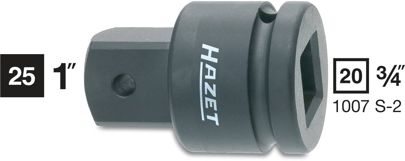 Hazet HAZET 1007S-1 Bit adapter Drive (screwdriver) 3/4 (20 mm) Downforce  1/2 (12.5 mm) 56 mm 1 pc(s)