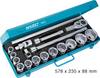 Hazet Bit set Metric 3/4" (20 mm) 18-piece 1002