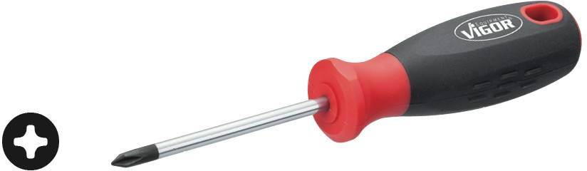 Vigor V1703 Workshop Phillips screwdriver PH 1 Blade length: 80 mm