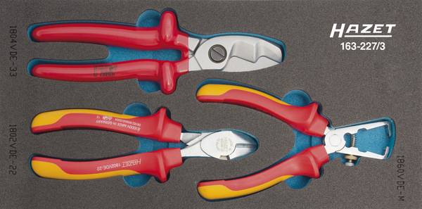 Hazet 163-227/3 VDE Pliers set 3-piece