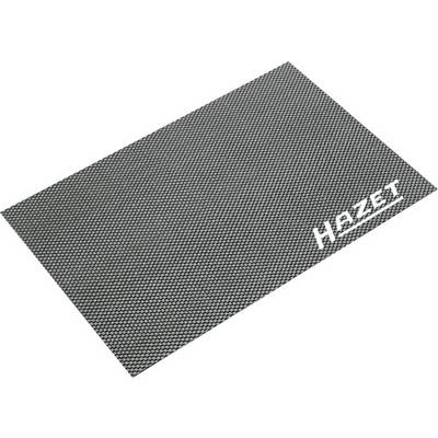 A black tool mat with a non-slip, textured surface and 'Hazet' logo in the corner. Ideal for work surfaces.