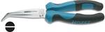 Flat round pliers, high-gloss chrome-plated