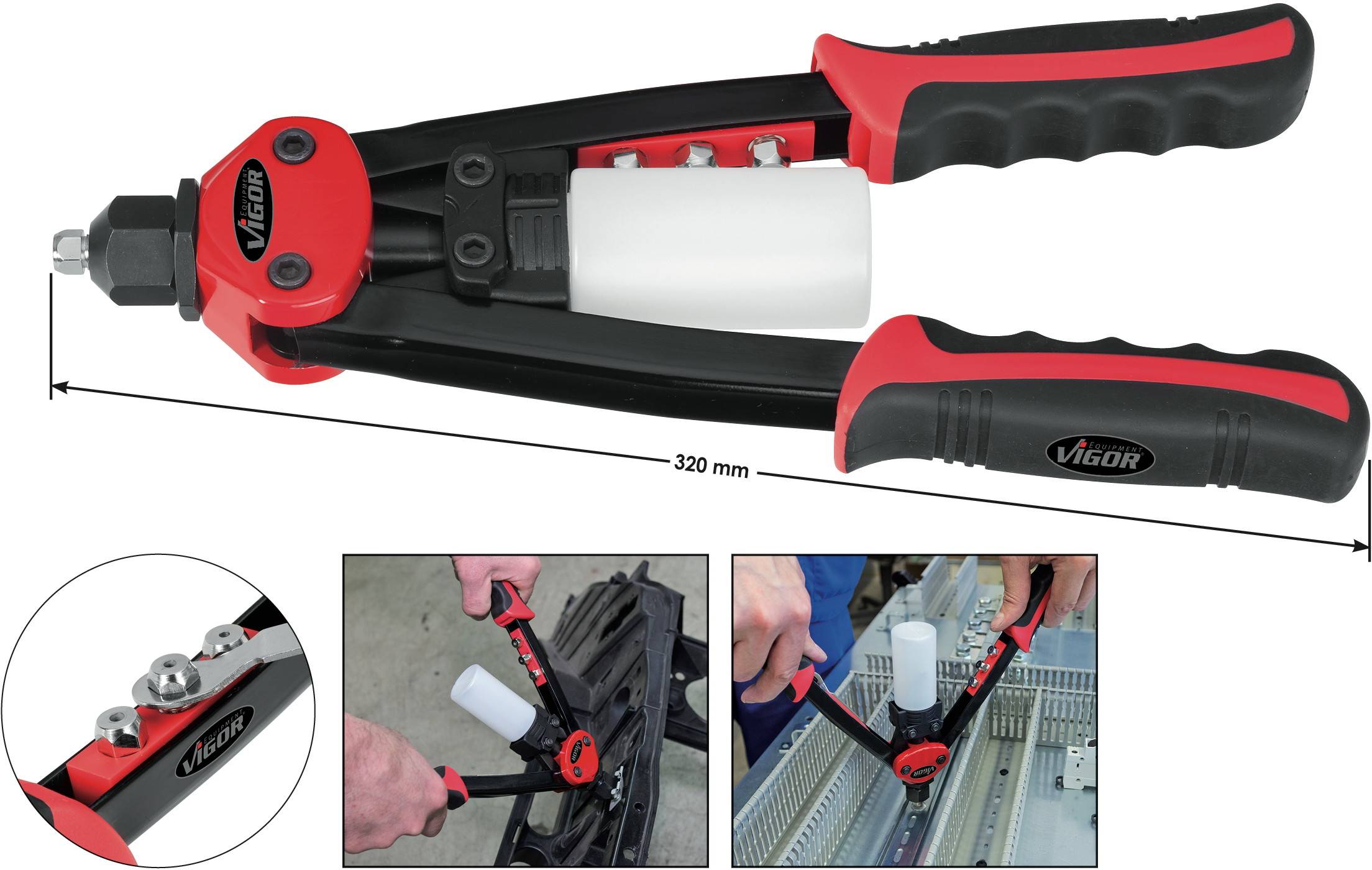 Vigor V2788 Riveter 320 mm 1 pc(s)