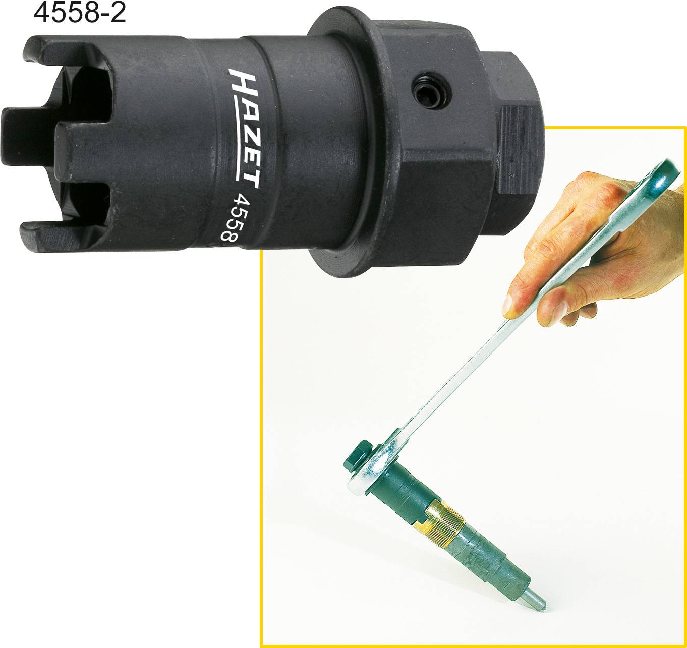 Hazet 4558-2 HAZET Pressure nut crown wrench 4558-2-0