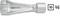 Silver HAZET spark plug spanner 4550-3 with 10 mm diameter and 3/8" drive.
