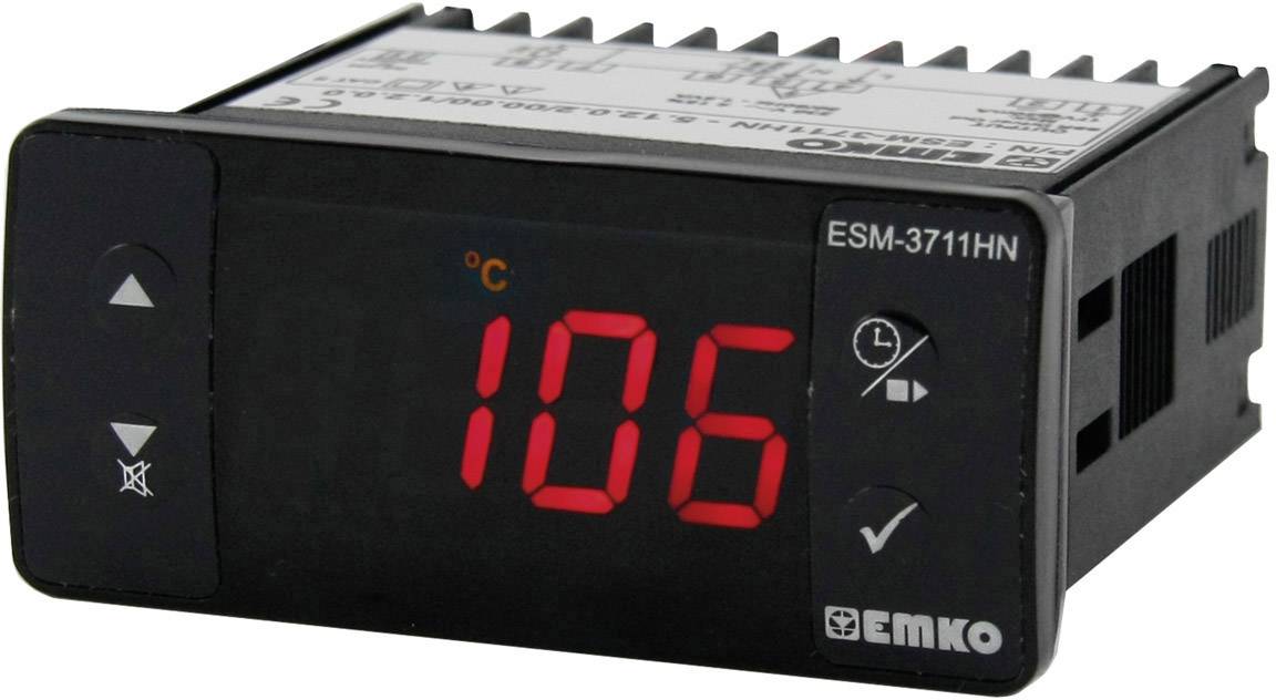 Emko ESM-3711-HN.5.12.0.1/00.00/1.2.0.0 Bang-bang Temperature controller PTC -50 up to 130 °C 16 A relay (L x W x H) 65 x 76 x 35 mm