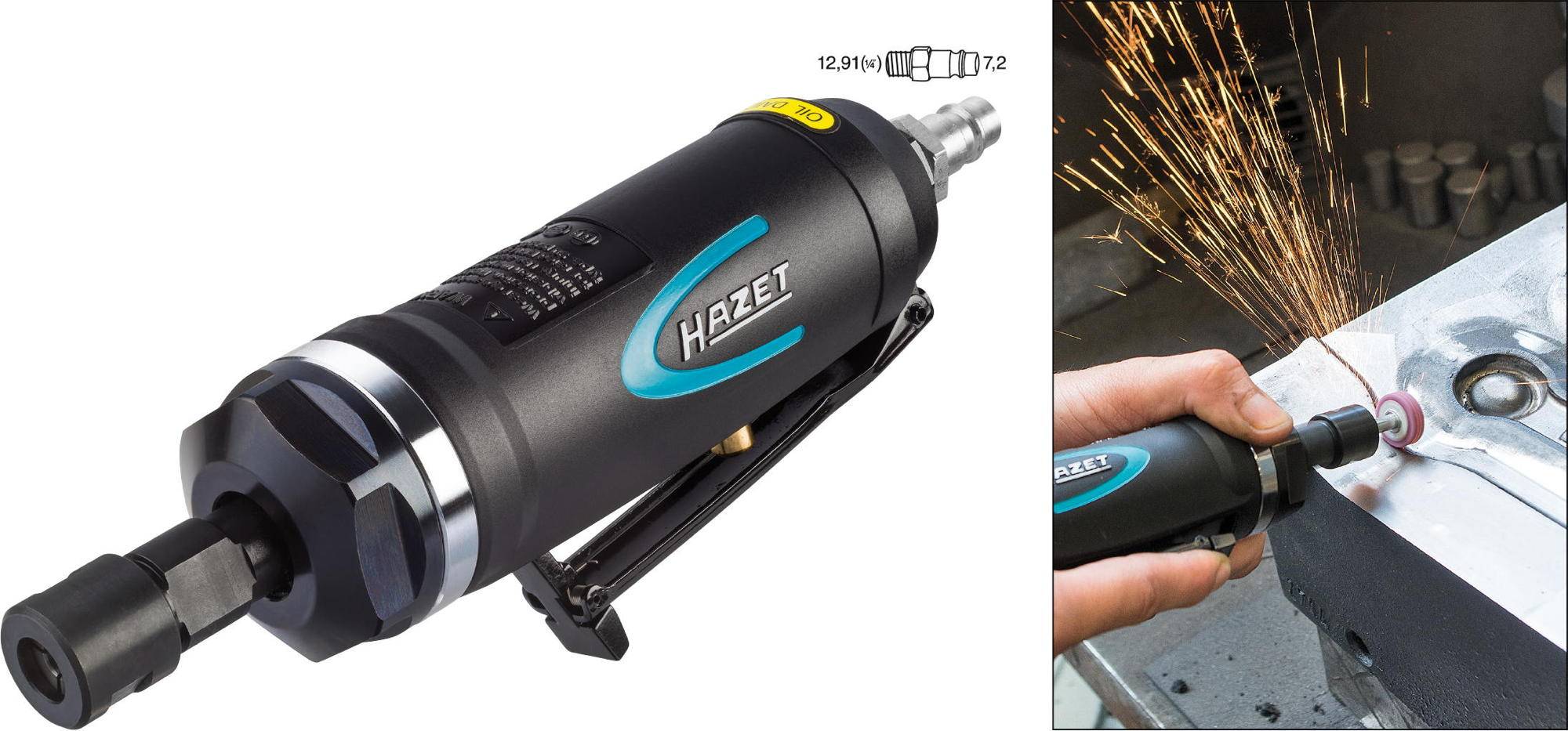 Hazet 9032P-1 Pneumatic sander 1/4 (6.3 mm) 6.3 bar