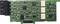 A green electronic circuit board with various microchips and components used for controlling electronic devices.