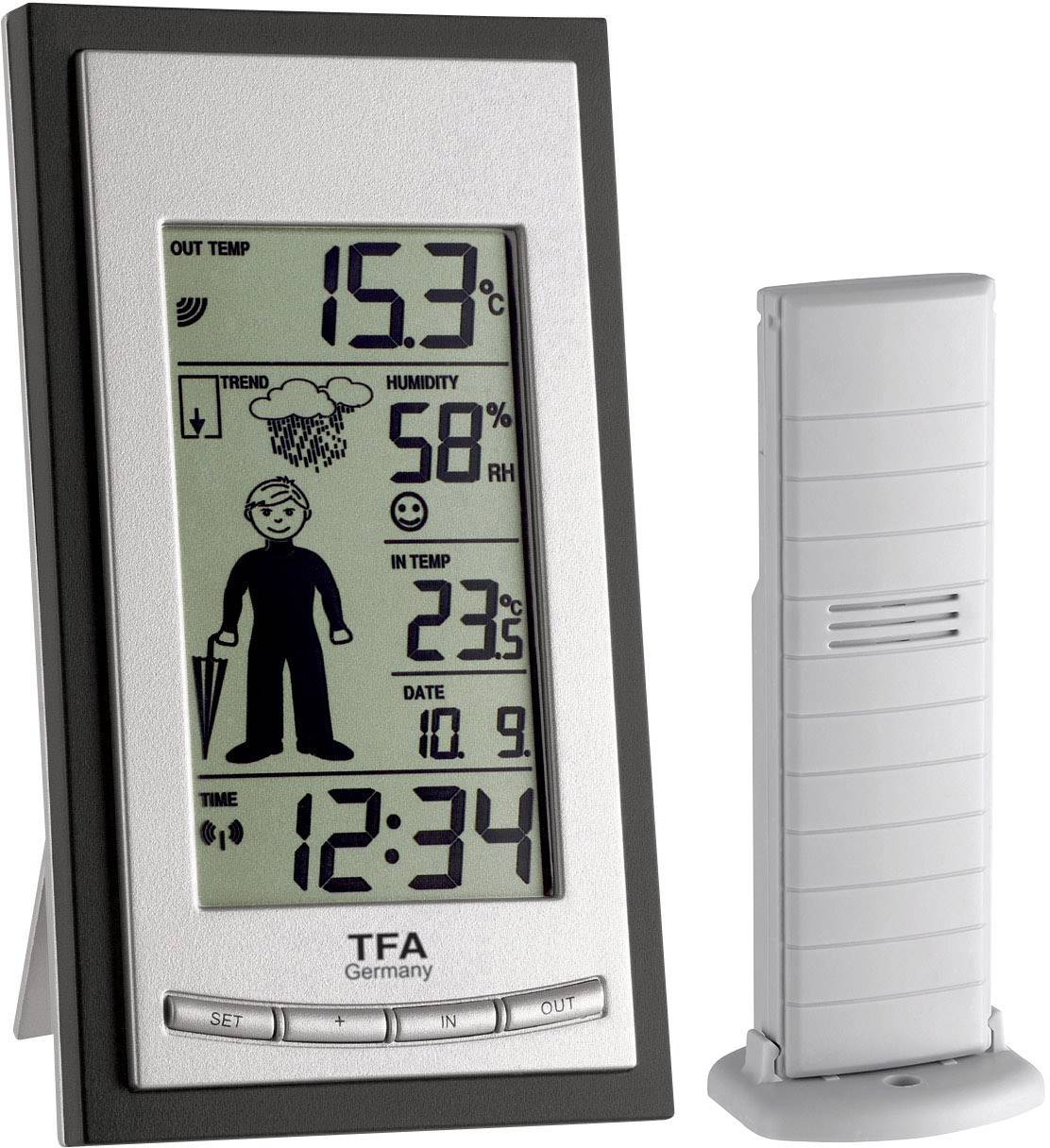 Black TFA-Dostmann 35.1084 Weather Boy Wireless Weather Station
