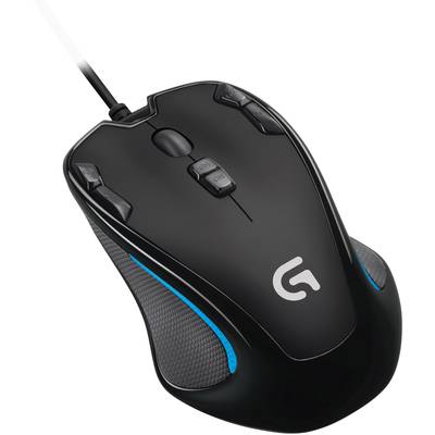 Logitech Gaming G300s  Gaming mouse USB   Optical Black 9 Buttons 2500 dpi Built-in user memory