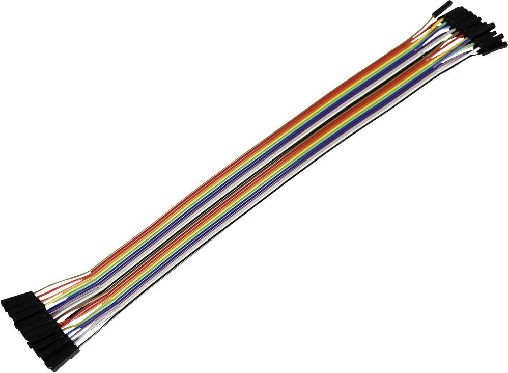 Joy-it RB-CB5-025 Jumper cable Raspberry Pi®, Banana Pi, Arduino [20x Wire jumper socket - 20x Wire jumper socket] 25.00 cm Multi-coloured
