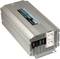 'A silver inverter with two power sockets and a display on the front, marked with "Power Inverter 2500W".'