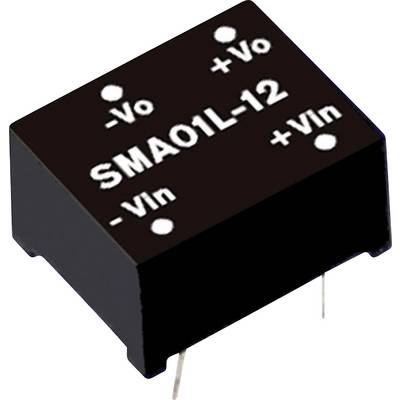 A black electrical component with the inscription 'SMA01L-12', showing terminals for '+Vo', '-Vo', '+Vin', and '-Vin'.