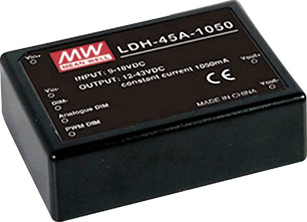 MEAN WELL LDH-45A-1050W DC/DC converter (print) 45.15 W No. of outputs: 1 x Content 1 pc(s)