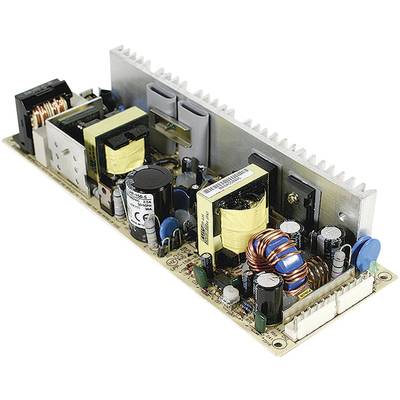 Electronic circuit board with various components such as transformers, capacitors, and coils mounted on a metal plate.