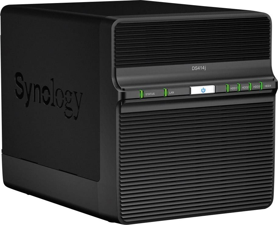 Сетевой накопитель nas synology ds414j для 4x3.5 /2.5 sata hdd (lan) (4711174721634)