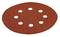 An eight-hole sanding disc, typically used on a sanding machine.