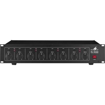 Monacor PA-1850D PA amplifier 50 W 8-channel 