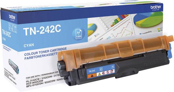 Brother Toner cartridge TN-242C TN242C Original Cyan 1400 Sides