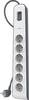 Belkin BSV603vf2M Surge protection power strip 6x White, Grey PG connector 1 pc(s)