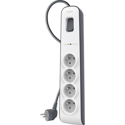 Belkin BSV400ca2M Surge protection power strip 4x White, Grey FR connector 1 pc(s)