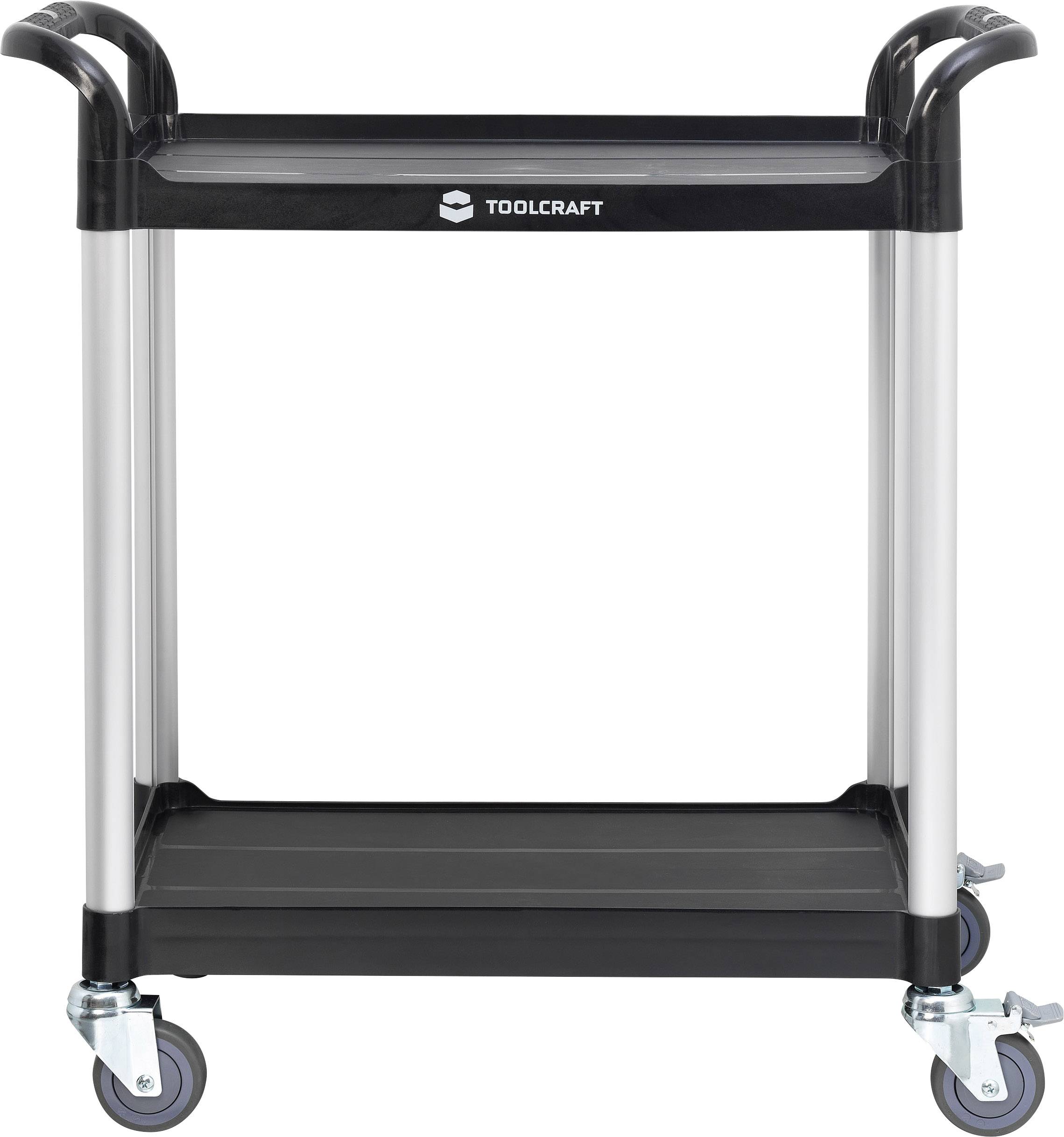 TOOLCRAFT 1296213 Shelf trolley Factory colour: Black, Silver