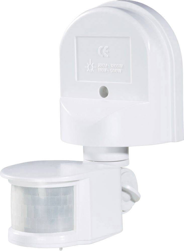 Renkforce 1296294 Wall PIR motion detector 180 ° Relay White IP44