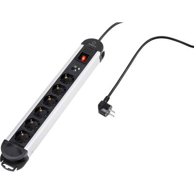 Image of Renkforce 614A-CMB-S Surge protection power strip 6x Black PG connector 1 pc(s)