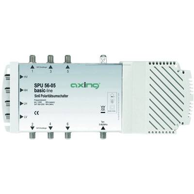 Axing SPU 56-05 SAT multiswitch Inputs (multiswitches): 5 (4 SAT/1 terrestrial) No. of participants: 6 Quad LNB compatib