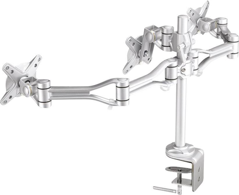 Neomounts Monitor desk mount FPMA-D1030D-3 3 Display(s) 25,4 cm (10") - 45,7 cm (18") Silver Height-adjustable, Tiltable-1