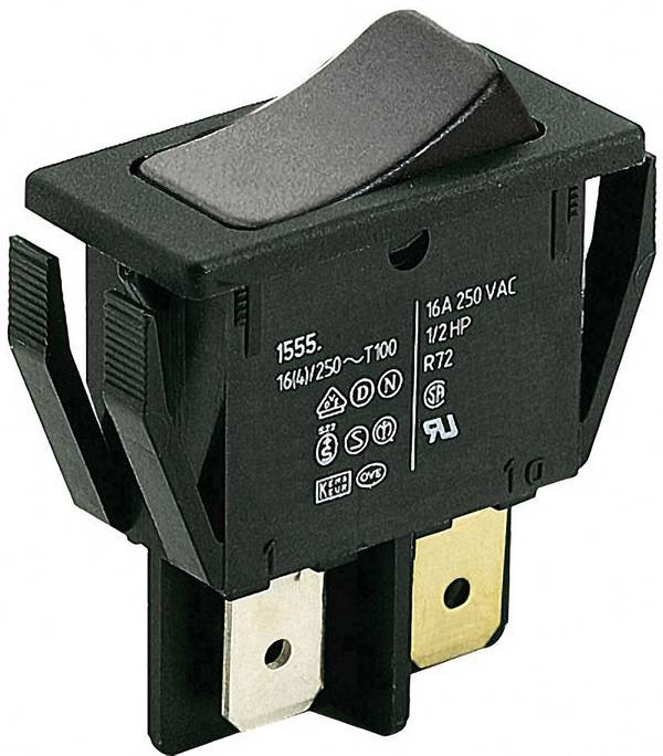 Marquardt 1551.3202 Flip switch 01551.3202-00 250 V AC 16 A 1 x Off/(On) IP40 momentary 1 pc(s)