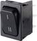 Black two-position toggle switch with white 'On' and 'Off' markings. Suitable for electronic devices.