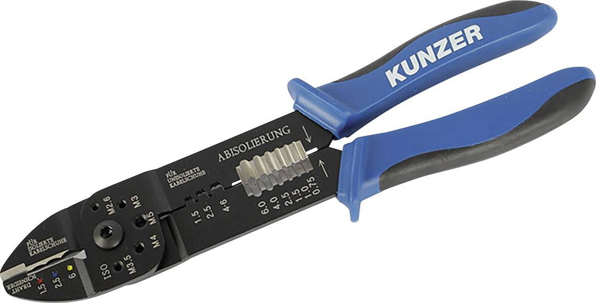 Kunzer 7KSZ01 Crimper Insulated cable lugs, Non-insulated cable lugs 1.5 up to 6 mm²