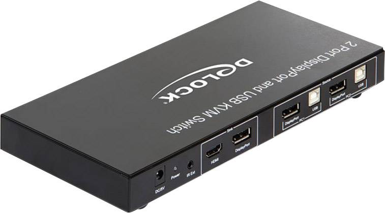 Delock 11367 2 ports KVM changeover DisplayPort USB 1920 x 1080 Pixel | Conrad.com