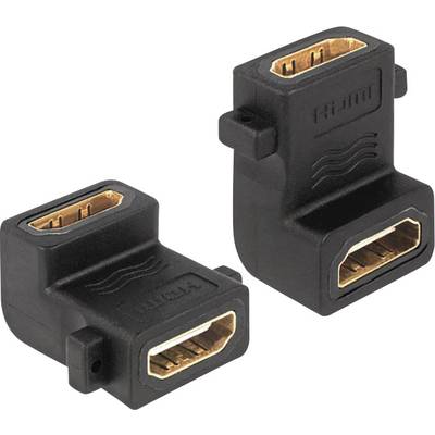 Delock 65510 HDMI Adapter [1x HDMI socket - 1x HDMI socket] Black gold plated connectors 