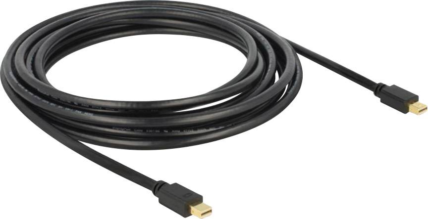 Delock Mini DisplayPort Cable Mini DisplayPort plug, Mini DisplayPort plug 3.00 m Black 83476 gold plated connectors Dis-1