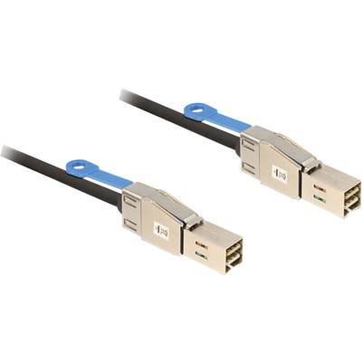 Delock Hard drives Cable [1x Mini SAS plug (SFF-8644) - 1x Mini SAS plug (SFF-8644)] 1.00 m Black